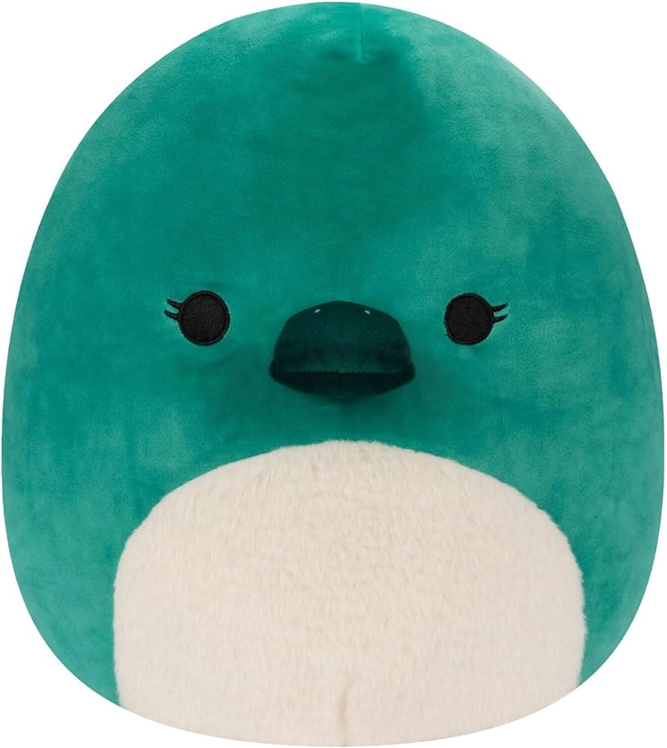 Squishmallows Original 14-Inch Selassi Green Platypus with Fuzzy White Belly - Large Ultrasoft Official Jazwares Plush