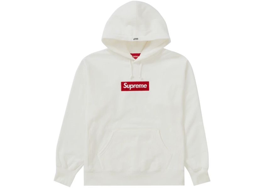 Supreme Box Logo Hooded Sweatshirt (FW21) White