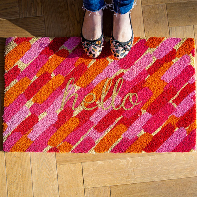 Follow the Pink Brick Road Doormat | Lloyd Harden Design