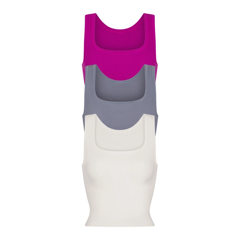 COTTON RIB TANK 3-PACK | LOLLIPOP MULTI