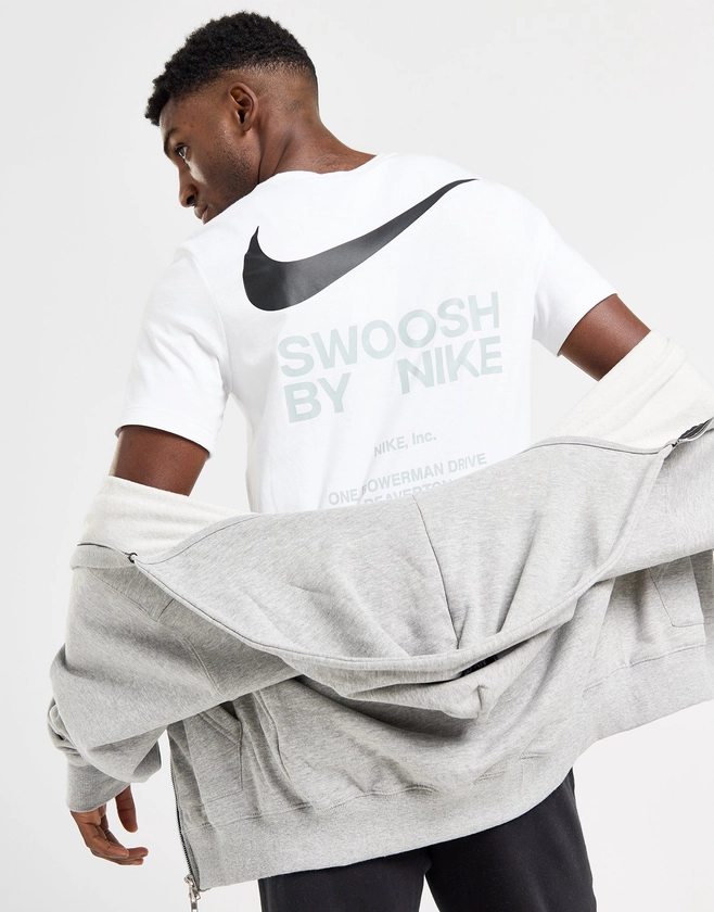 White Nike Swoosh T-Shirt | JD Sports UK 