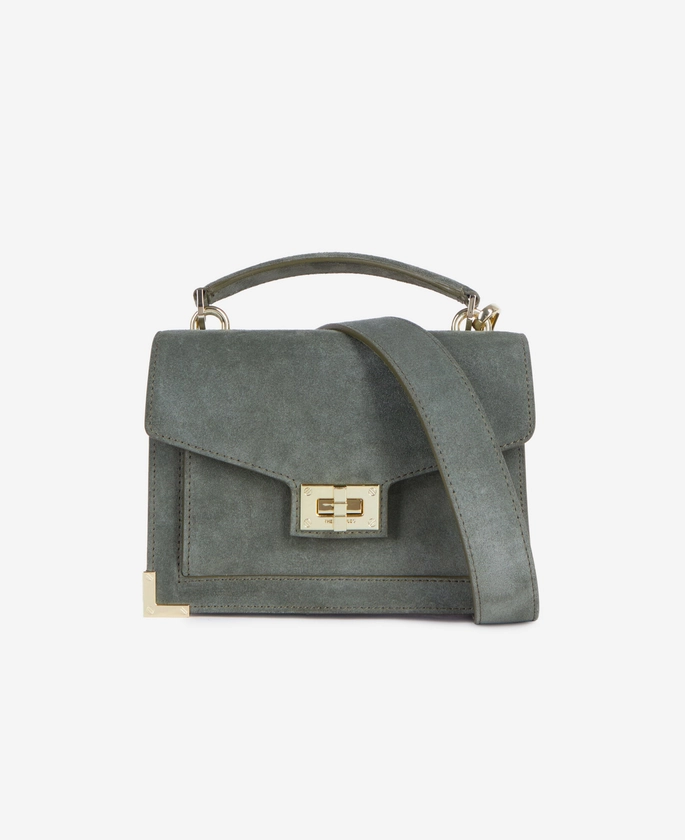 SAC EMILY SMALL EN CUIR VERT SAPIN