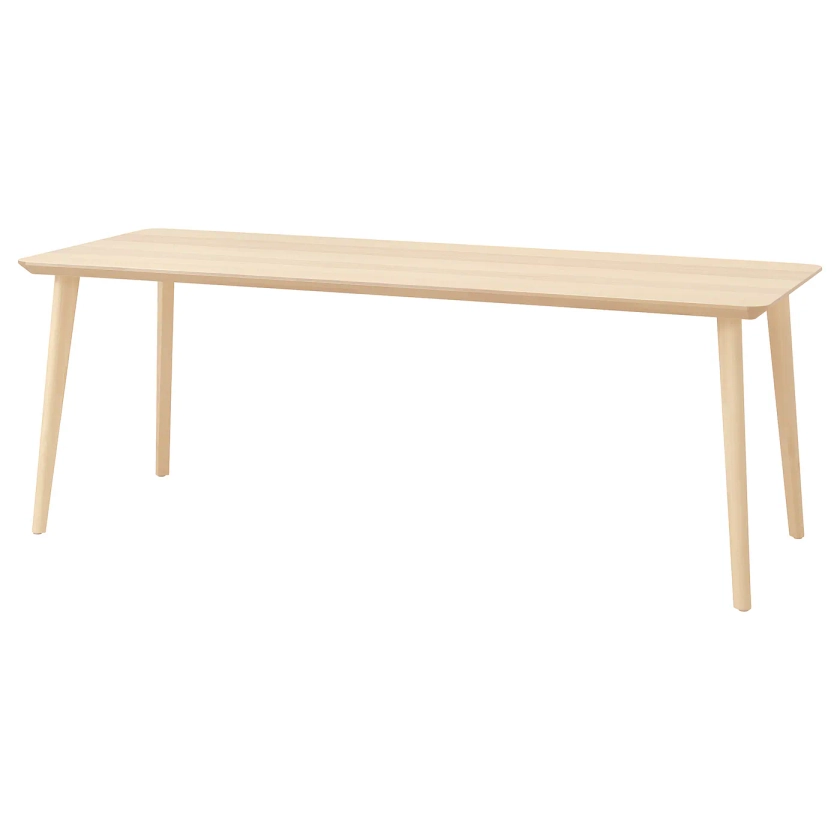 LISABO table, plaqué frêne, 200x78 cm - IKEA