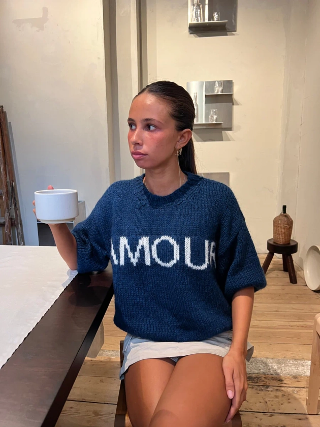 "Amour" knit - Navy