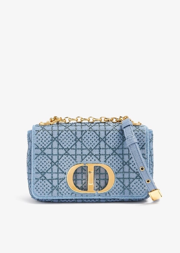 Dior Pre-Loved Dior Caro bag for Women - Blue in UAE | Level Shoes