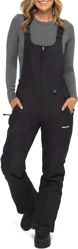 ARCTIX Women's Essential Insulated Overalls skiing bibs, Black, M UK : Amazon.co.uk: Fashion