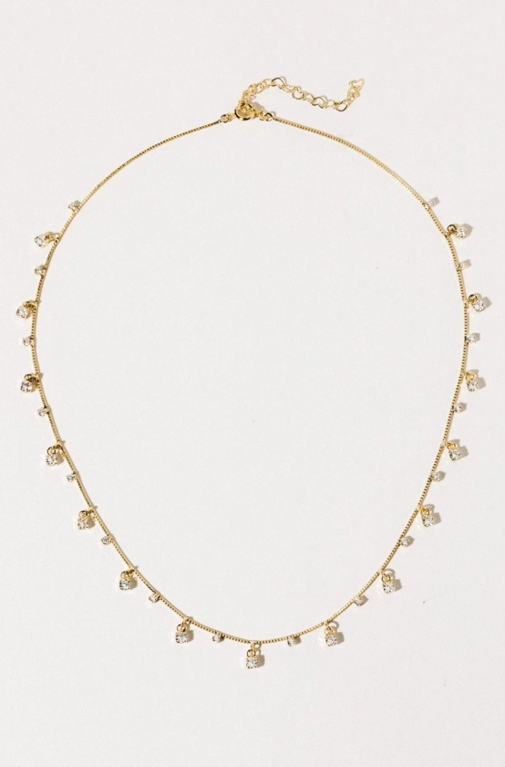 Star Dust CZ Necklace -