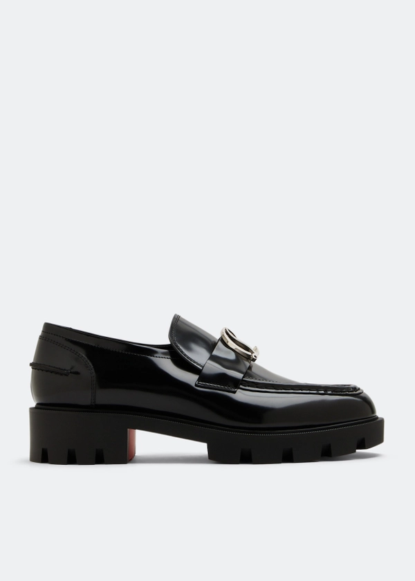 Christian Louboutin CL Moc loafers for Women - Black in KSA | Level Shoes