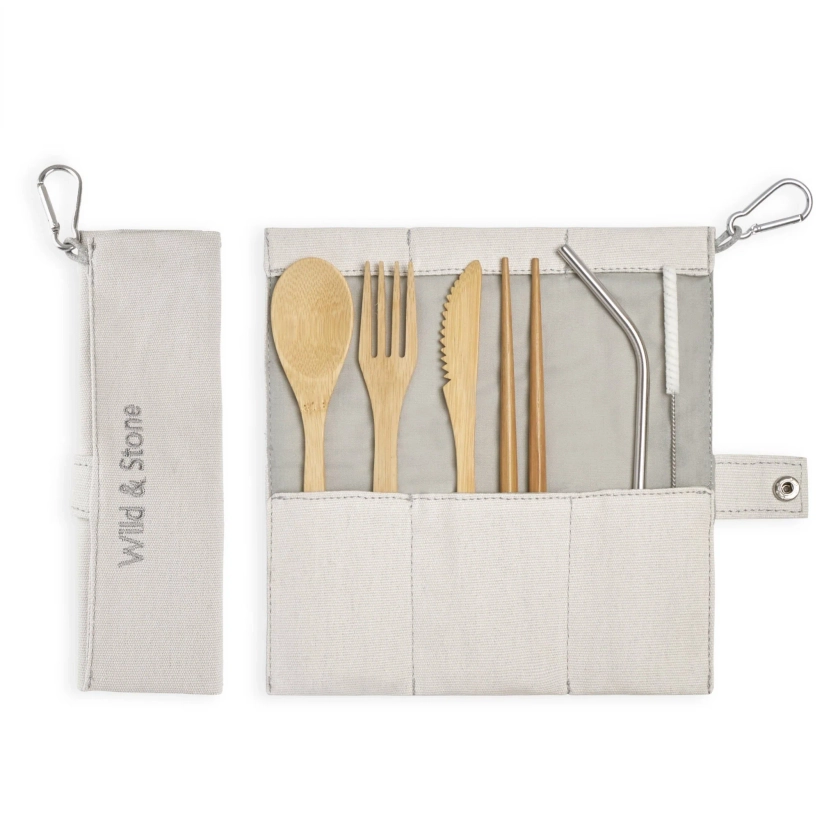 Reusable Bamboo Picnic Cutlery Set - 8-Piece Eco Dining Essentials
