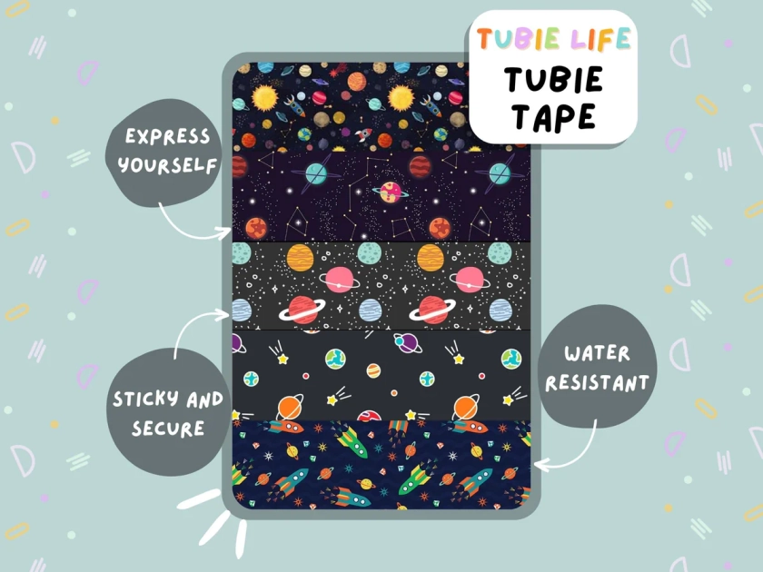 TUBIE TAPE Tubie Life planets ng tube tape for feeding tubes and other tubing