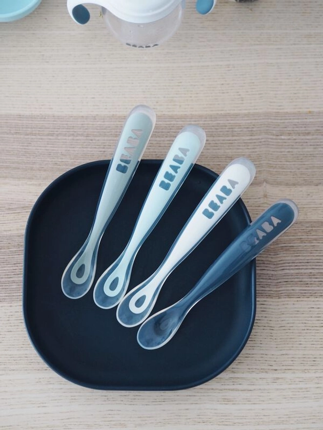 1st stage 4 silicone spoon set