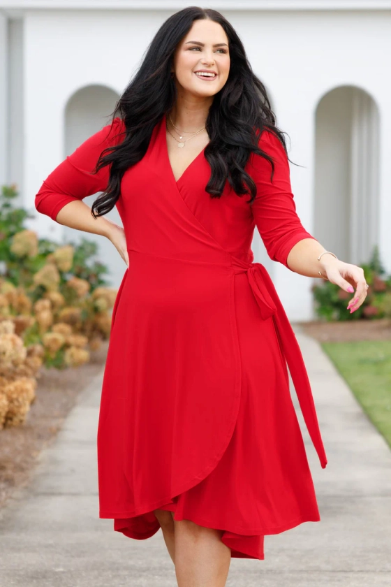 Just Beautiful Me Dress, Red