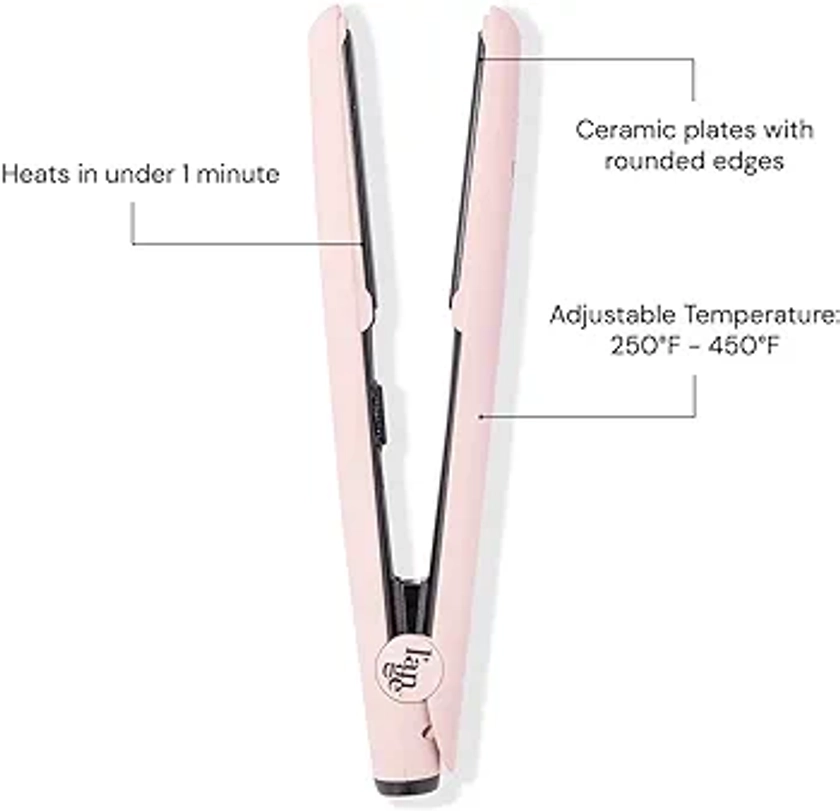 L'ANGE HAIR Le Ceramique 1-Pass Flat Iron Hair Straightener - Fast Heating Ceramic Flat Iron - Hair Straightening Iron to Lock in Moisture & Shine - Professional Hair Straighteners for Women.