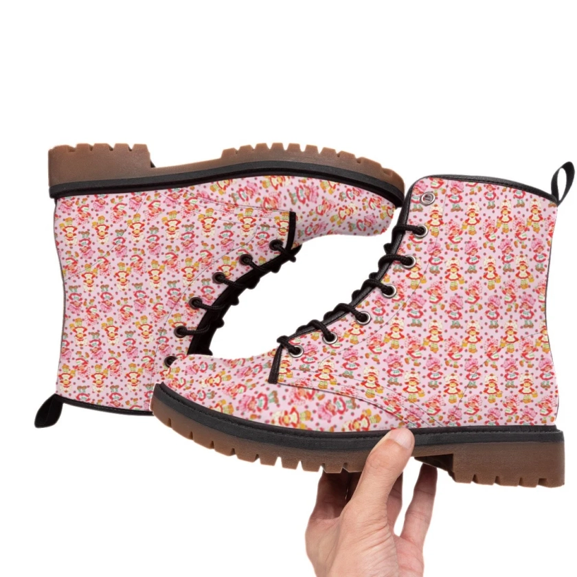Strawberry 80's Vintage Cartoon Women's Moc Martin Short Boots Vgen Leather Shoes - Etsy UK