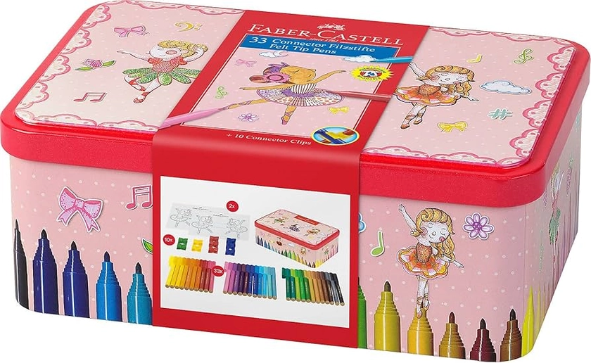 Faber-Castell - Connector Fibre-tip Pen - Ballerina Box, 33 pcs. (155534)