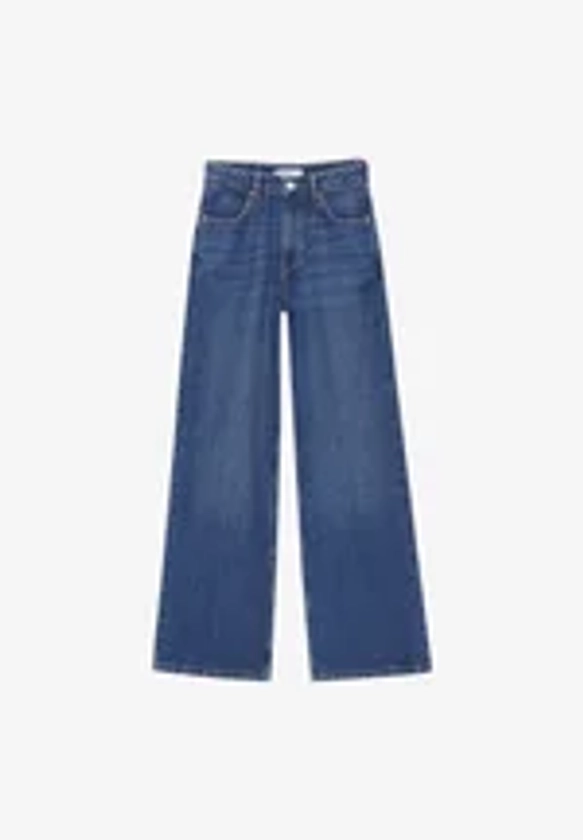 HIGH WAIST - Flared Jeans - dark blue denim