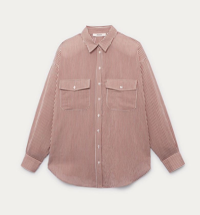 Chemise rayée oversize Femme