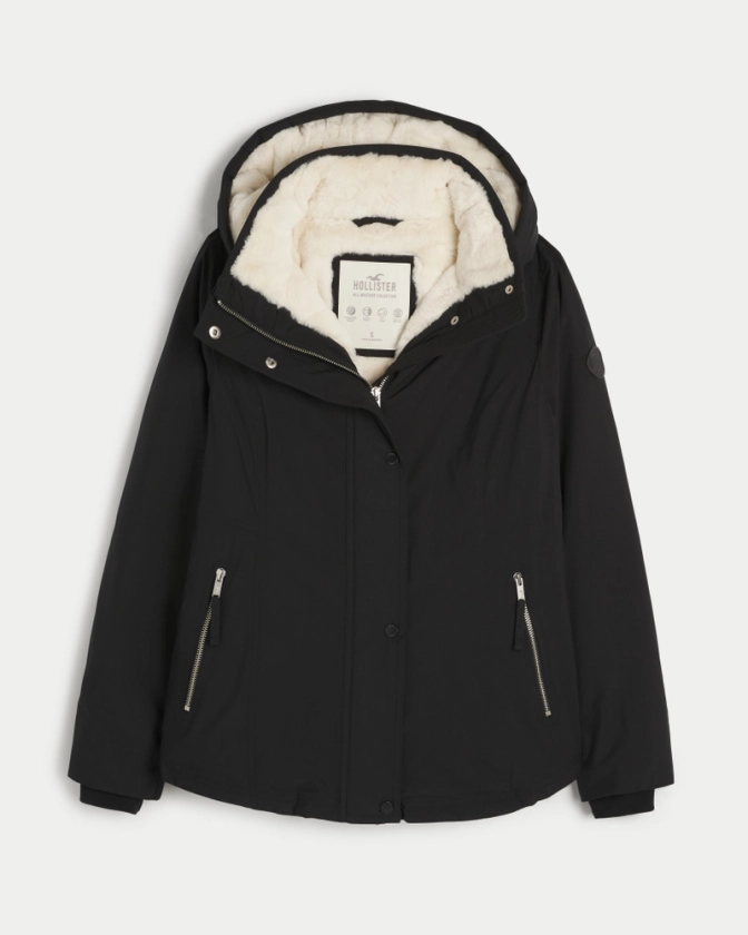 Hollister ALL-WEATHER FAUX FUR-LINED JACKET