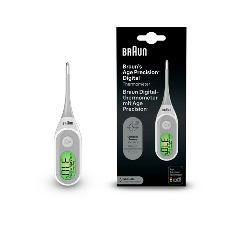 Buy Braun PRT2000 Digital Stick Thermometer with Age Precision | Baby health accessories | Argos