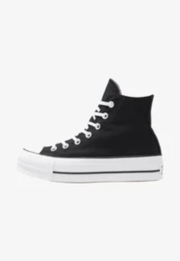 Converse CHUCK TAYLOR ALL STAR LIFT - Sneaker high - black/white/schwarz - Zalando.de