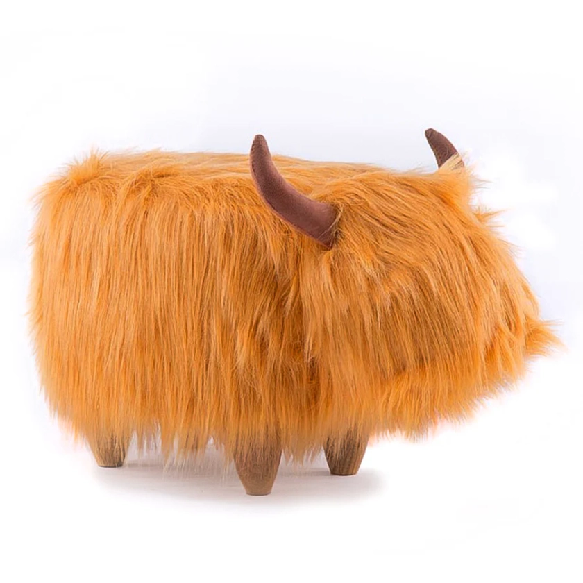 Hamish the Highland Cow Footstool