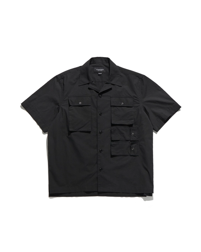 UTILITY FIELD HALF SHIRT / BLACK - EASTLOGUE