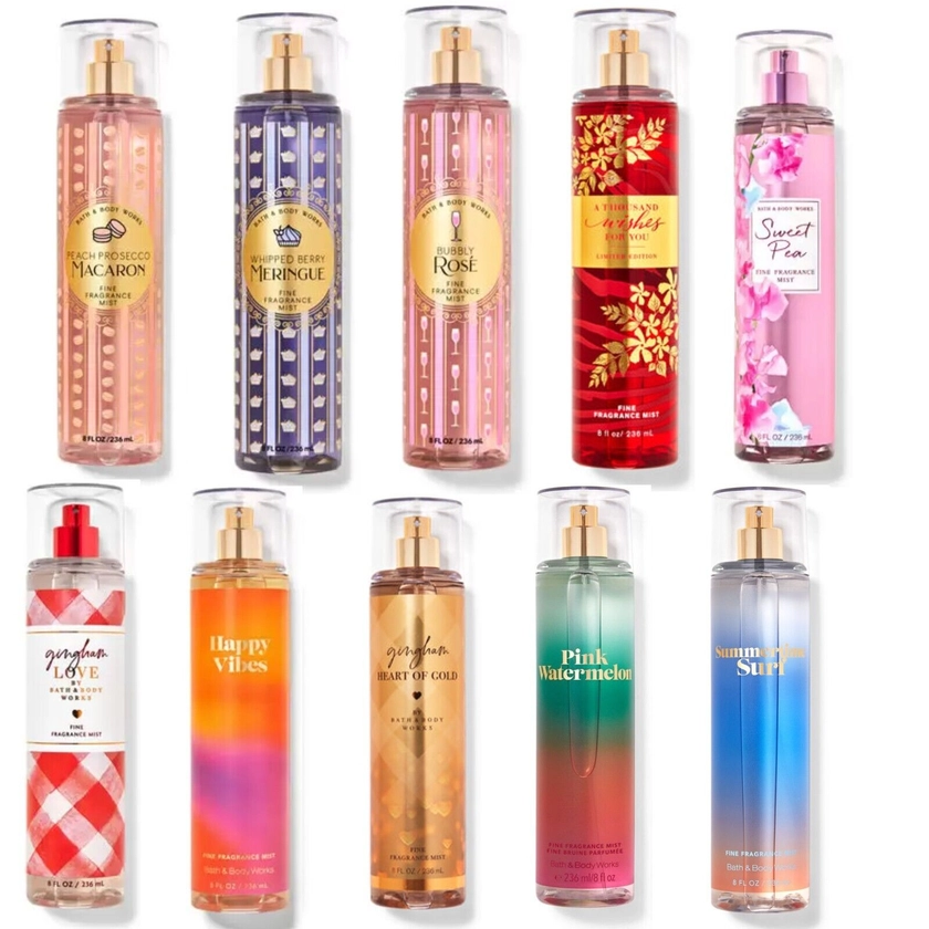 Bath and Body Works Full Size 236ml Fine Fragrance Body Mist NEW SCENTS 2023 UK