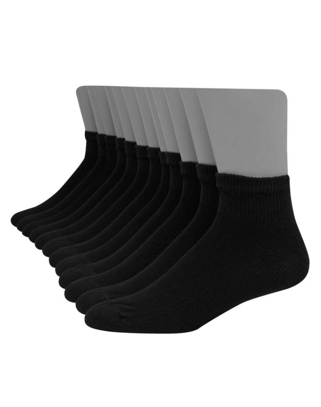 Hanes Ultimate Men's Ankle Socks, 12-Pairs