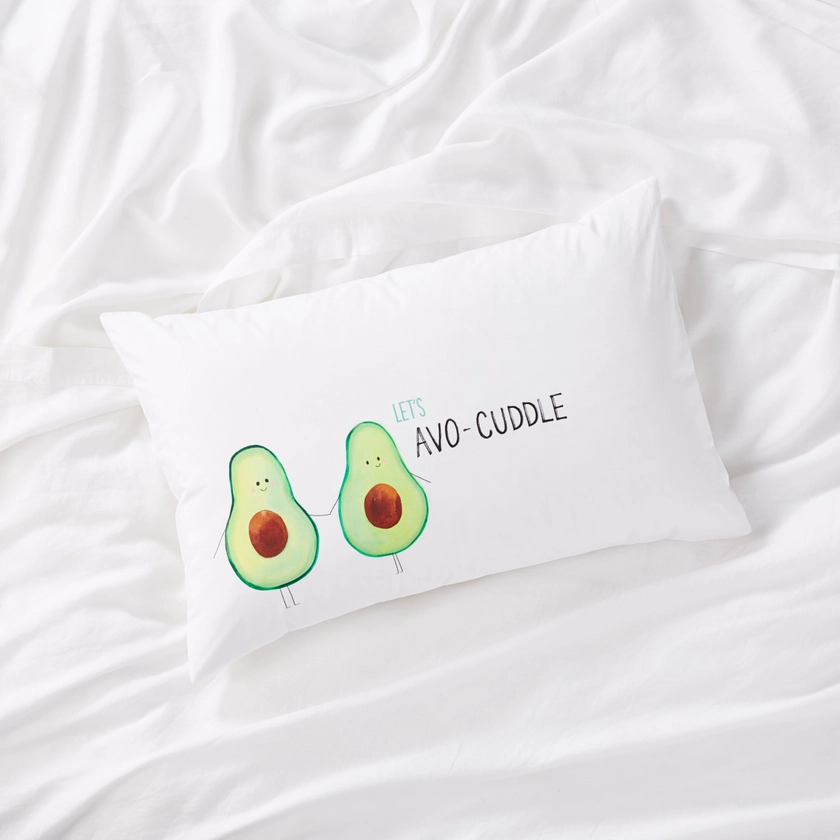 Text Pillowcase Avo Cuddle | Adairs