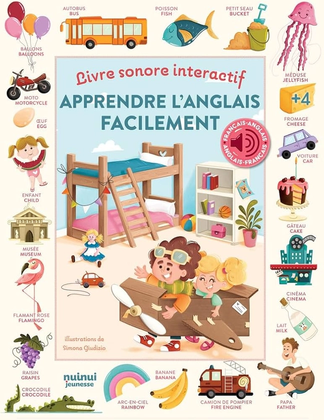 Apprendre l'anglais facilement - Livre sonore interactif