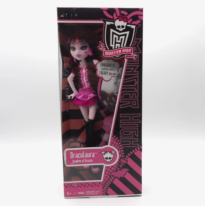 2010 MONSTER HIGH KILLER STYLE DAY AT THE MAUL DRACULAURA DOLL MATTEL NRFB