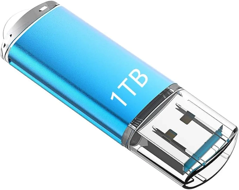 USB Flash Drive High Speed Thumb Drive Memory Stick Jump Drive USB Drive Zip Drive for PC laptops, Tablets, TVs, Car Audio(Blue)