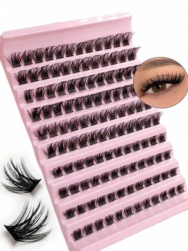 120pcs Cluster Lashes 8-16mm Wispy Individual Lashes Natural Look Lashes Fluffy Cluster Lashes DIY Eyelash Extension | SHEIN USA