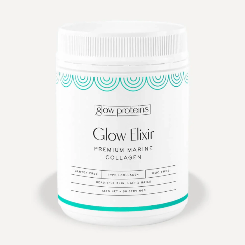 Clinically Backed Marine Collagen | Glow Elixir Marine Collagen | FODMAP FRIENDLY COLLAGEN | For Menopausal Joint & Gut Health