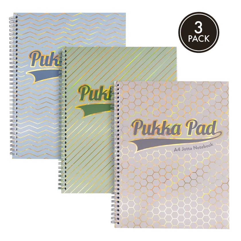 Pukka Pads Haze Assorted  A4+ Jotta - Pack of 3