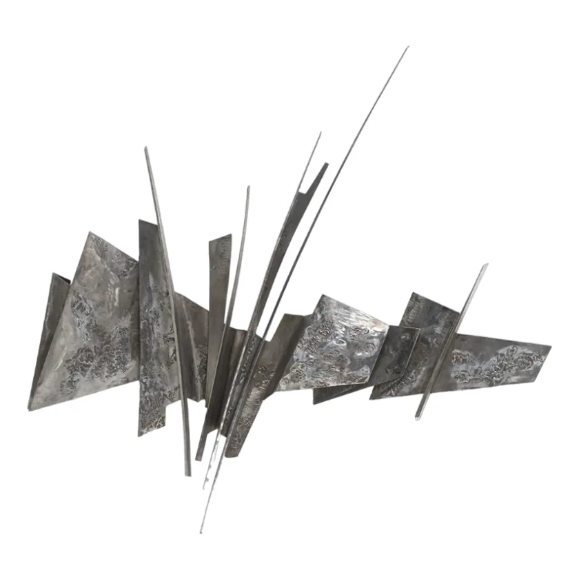 Vintage Brutalist Wall Sculpture