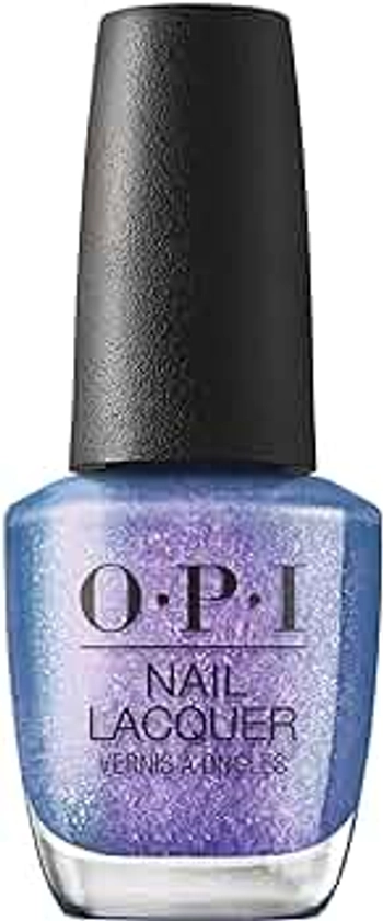 OPI Nail Lacquer, Opaque Shimmer Finish Purple Nail Polish, Up to 7 Days of Wear, Chip Resistant & Fast Drying, Holiday 2023 Collection, Terribly Nice, Shaking My Sugarplums, 0.5 fl oz