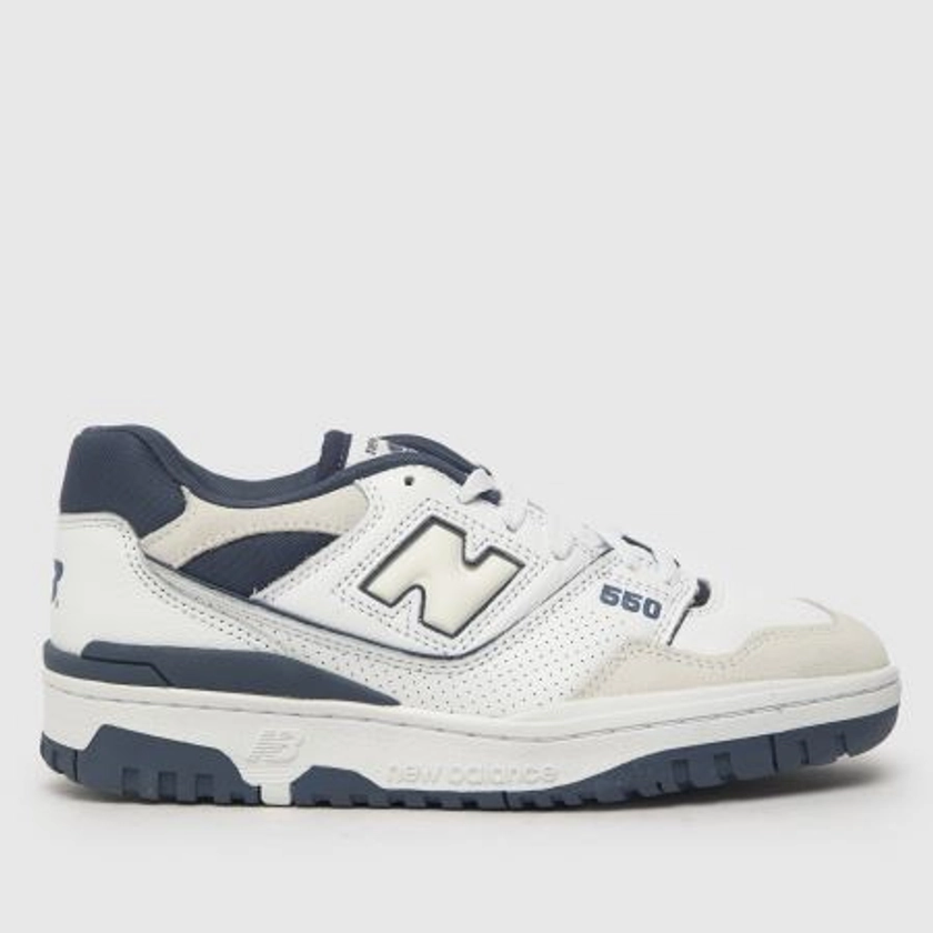 New Balancebb550 trainers in white & blue