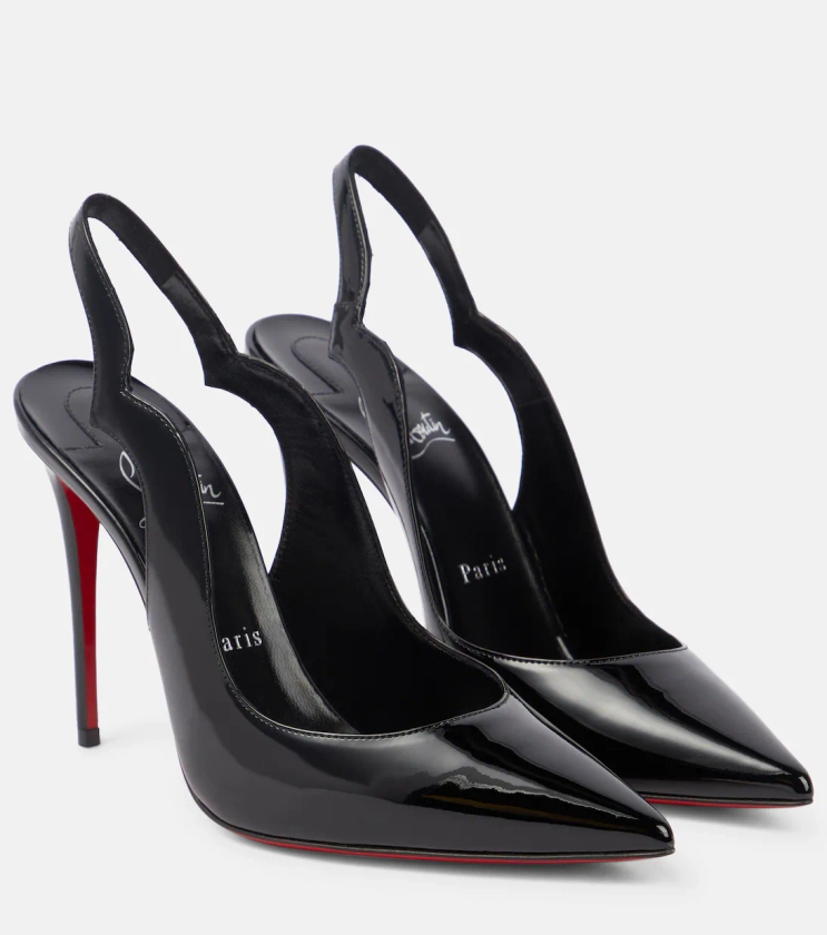 Hot Chick leather slingback pumps in black - Christian Louboutin | Mytheresa