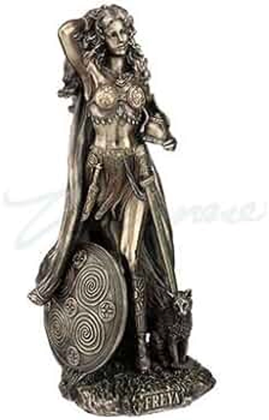 Unicorn Studios WU76873A4 Norse Goddess Freya with Shield