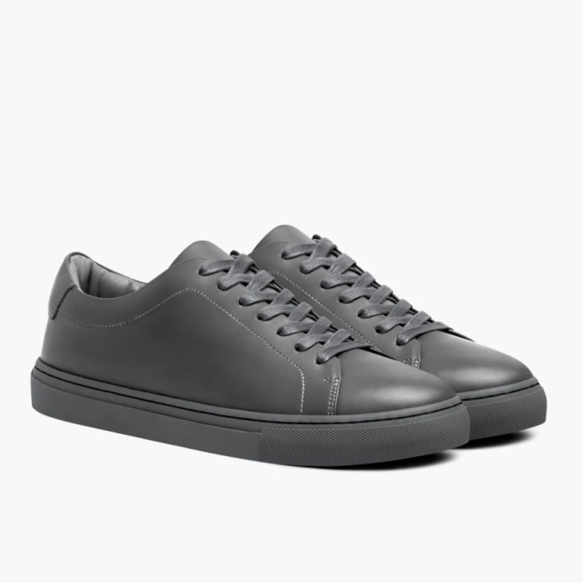 Men's Encore Low Top Sneaker In Steel Grey Leather - Thursday