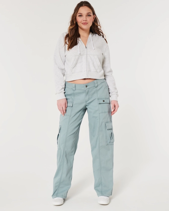 Women's Low-Rise 4-Pocket Cargo Baggy Pants | Women's Clearance | HollisterCo.com