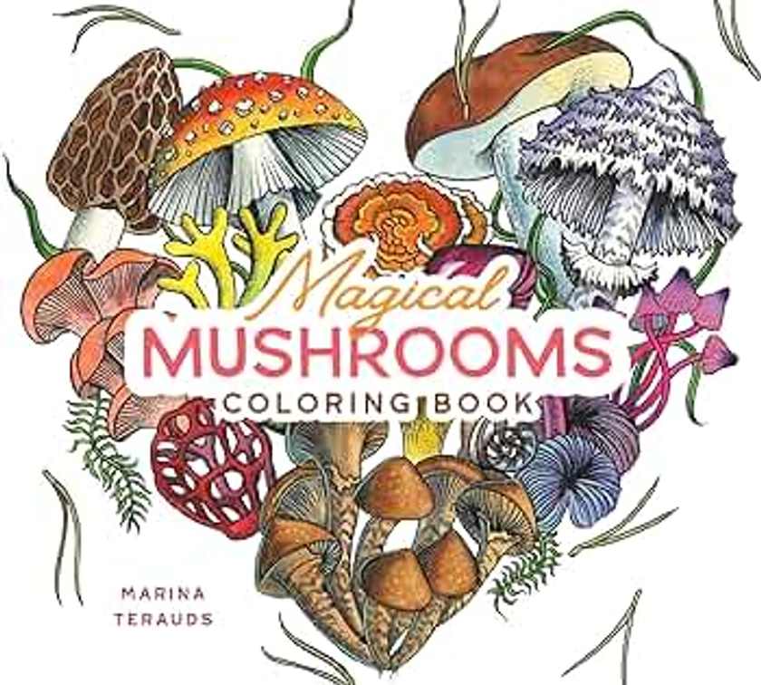 Magical Mushrooms Coloring Book