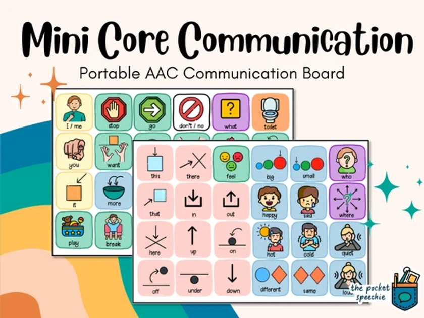 Mini Communication AAC Board for Basic Needs Kids, Lanyard/Pocket size, Pre-Verbal, Non-Verbal, Language Practice PDF