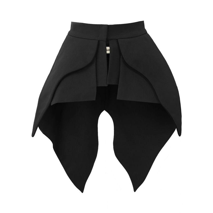 Sculpted Peplum Belt Black by Julia Allert