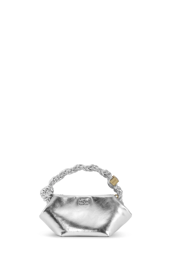 Silver Mini Ganni Bou Bag