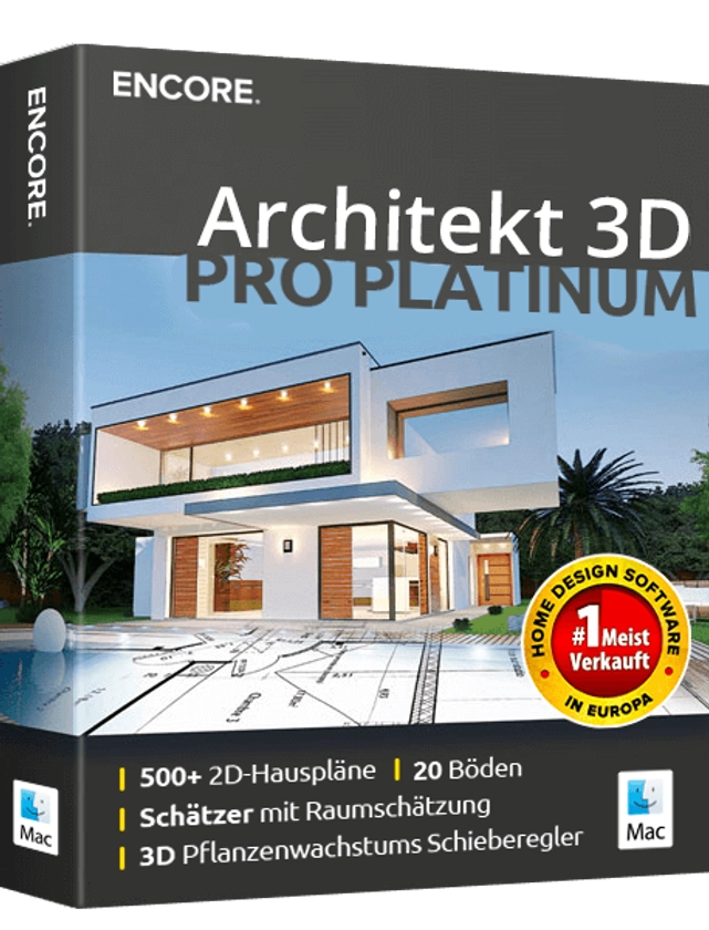Architekt 3D Pro-Platinum für Mac - Architekt 3D