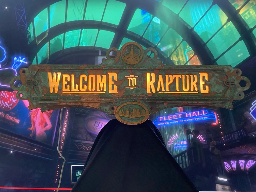 3 Foot Bioshock Inspired Rapture Aged Sign, Art Deco Sign,Game Room Decor, Video Game Art, Gamer Gifts, Atlas, Jack Ryan, Adam