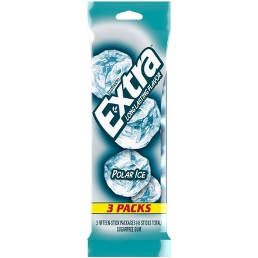 Extra Polar Ice Sugar-Free Gum Multipack - 15 sticks/3pk