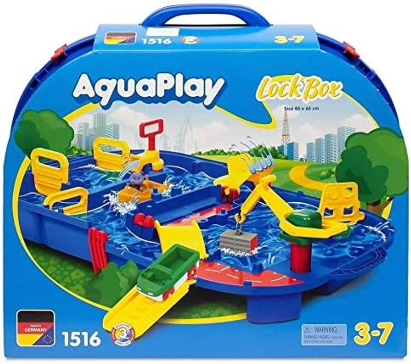 Simba Aquaplay LockBox – waterbaan – transportspel voor buiten – 1 boot + 1 figuur + toebehoren – 8700001516 : Amazon.com.be: Speelgoed